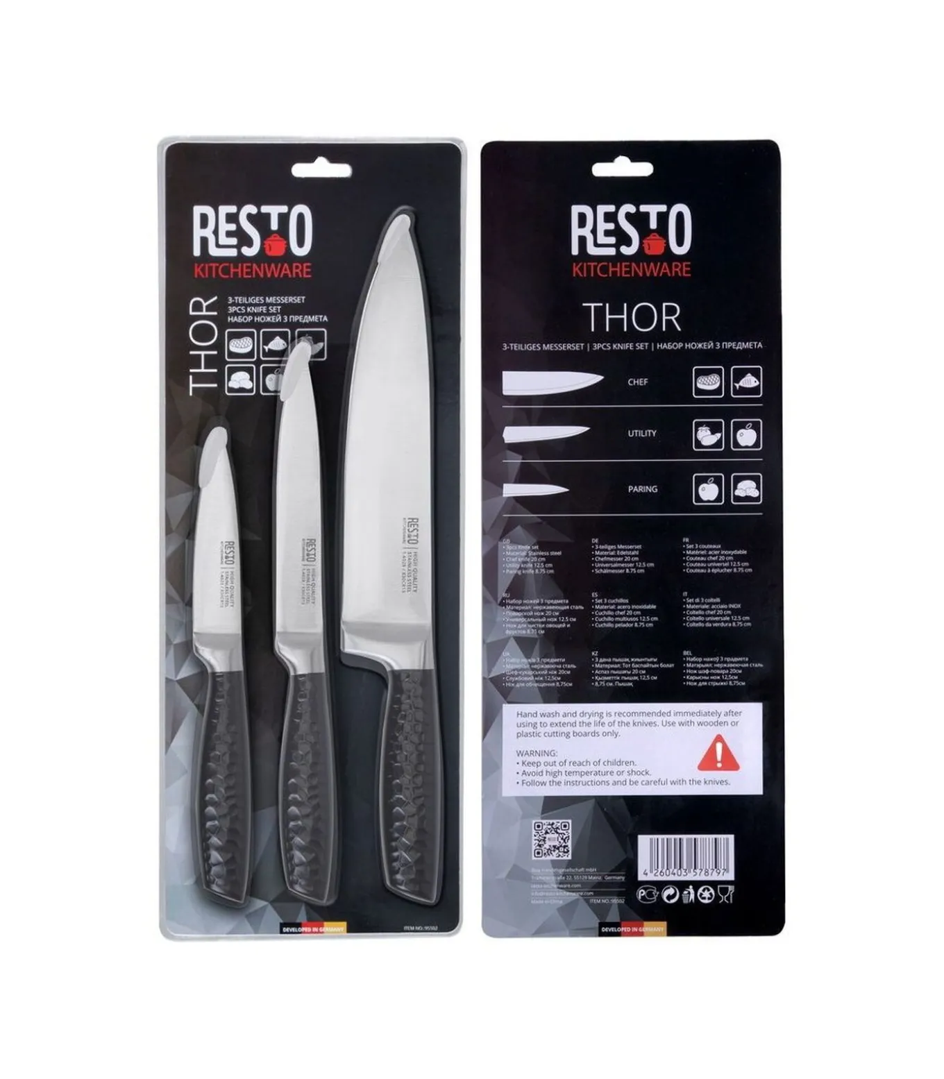 Messenset Thor RVS - 3-Delig