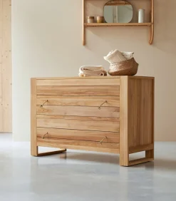 Minimalys - Massief teakhouten ladekast