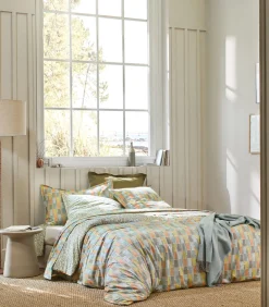 MIX AND MATCH Celadon - Dekbedovertrek Satijn Katoen