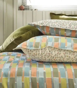 MIX AND MATCH Celadon - Kussensloop Satijn katoen