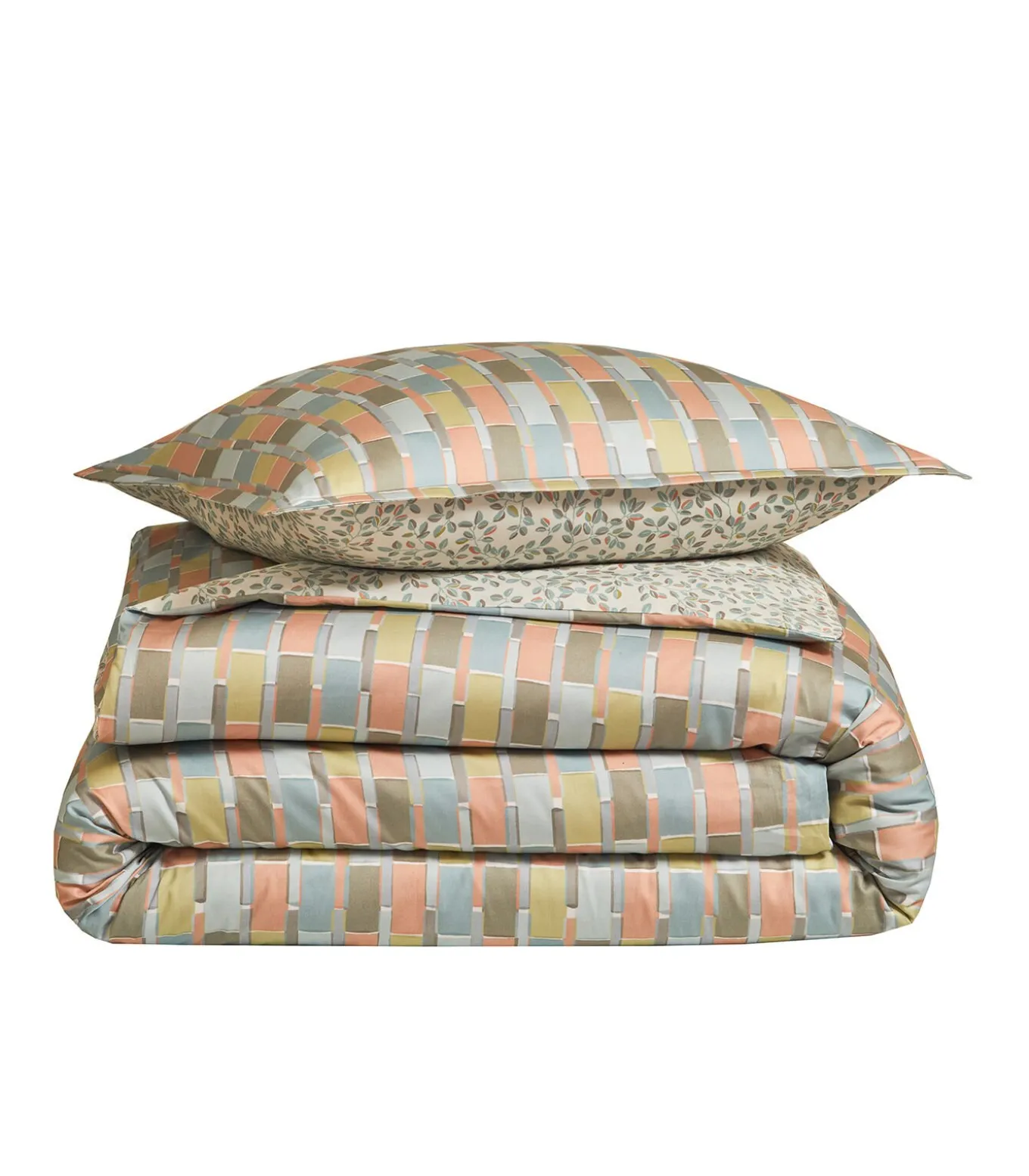 MIX AND MATCH Celadon - Kussensloop Satijn katoen