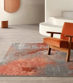 Modern platgeweven tapijt VOLCANO