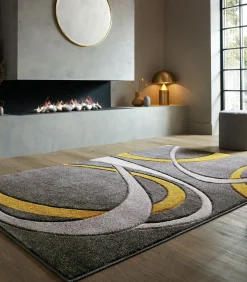 Modern platgeweven tapijt RING