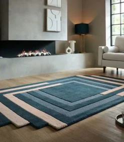 Modern wollen tapijt MAZY voor woonkamer en slaapkamer