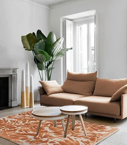 Moderne woonkamer- en slaapkamerkleed FOLIAGE