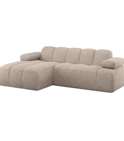 Mojo Chaise Longue Bank Links - Wollig - Donkerzand