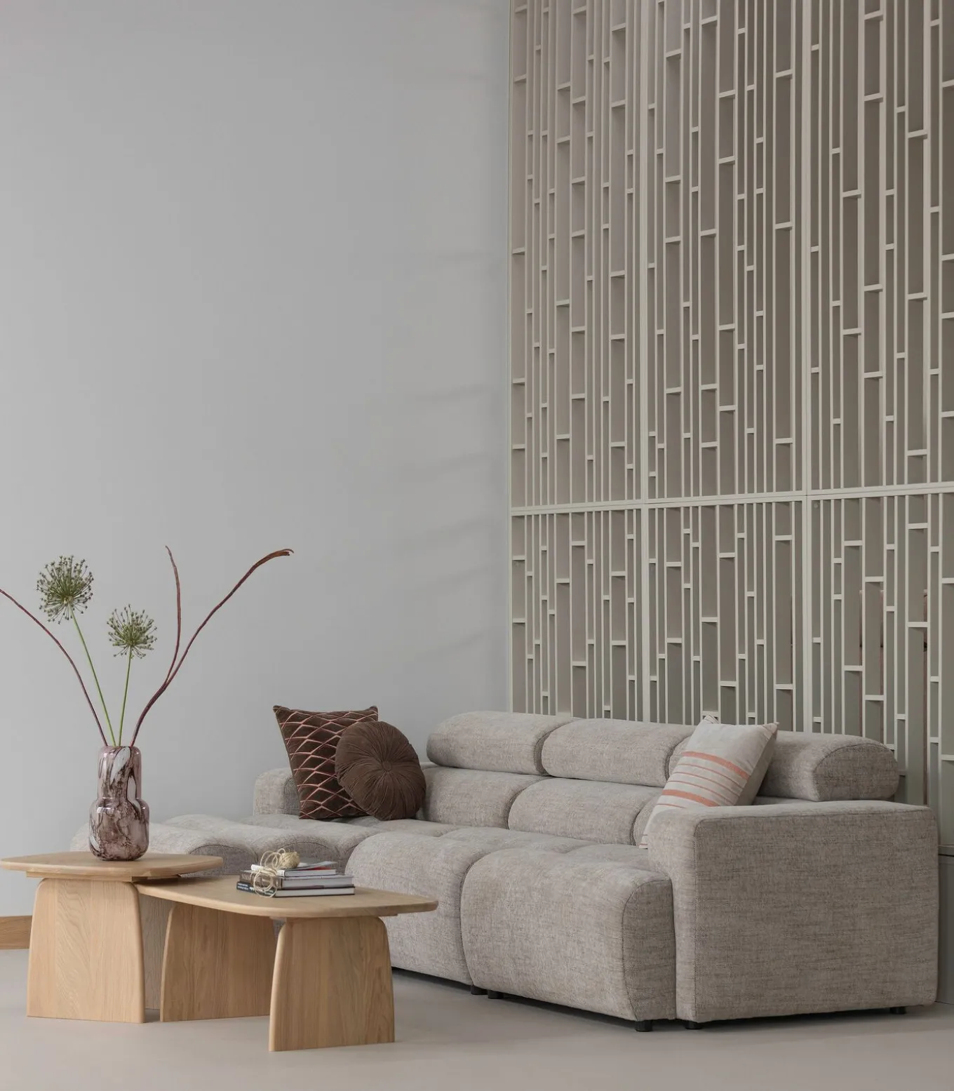 Monika Vaas - Handgevormd - Glas - Bruin - 36x16x16