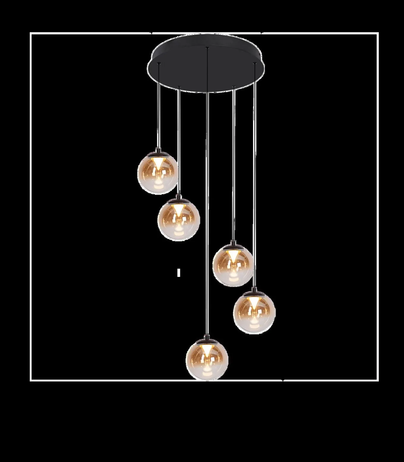 Monza 5 - Hanglamp - Zwart