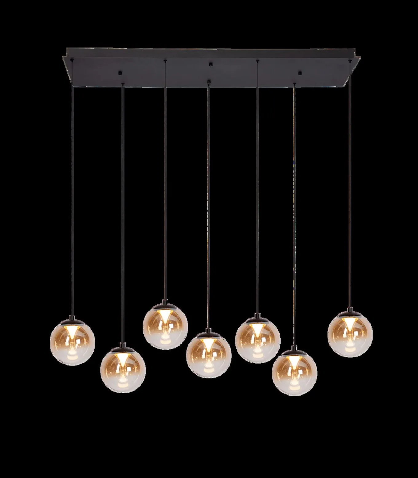 Monza 7 - Hanglamp - Zwart