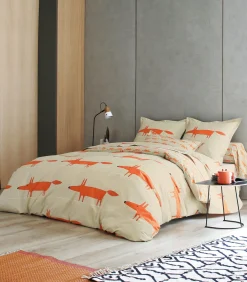 MR FOX Mandarine - Laken Perkaal Katoen