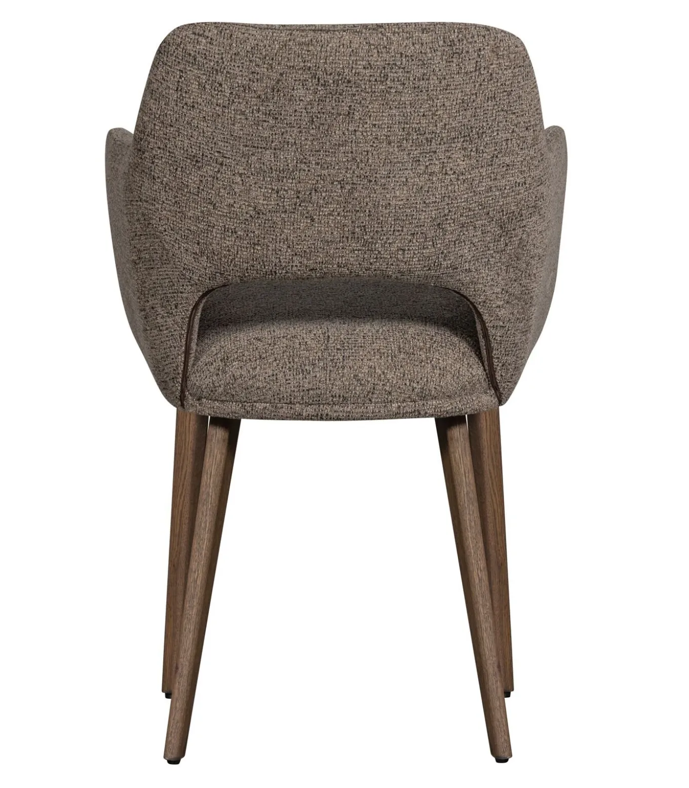 Murat Eetkamerstoelen Houten Bruine Poot - Taupe - Set van 6