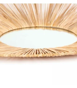 Natuurlijke rotan spiegel van 60 cm