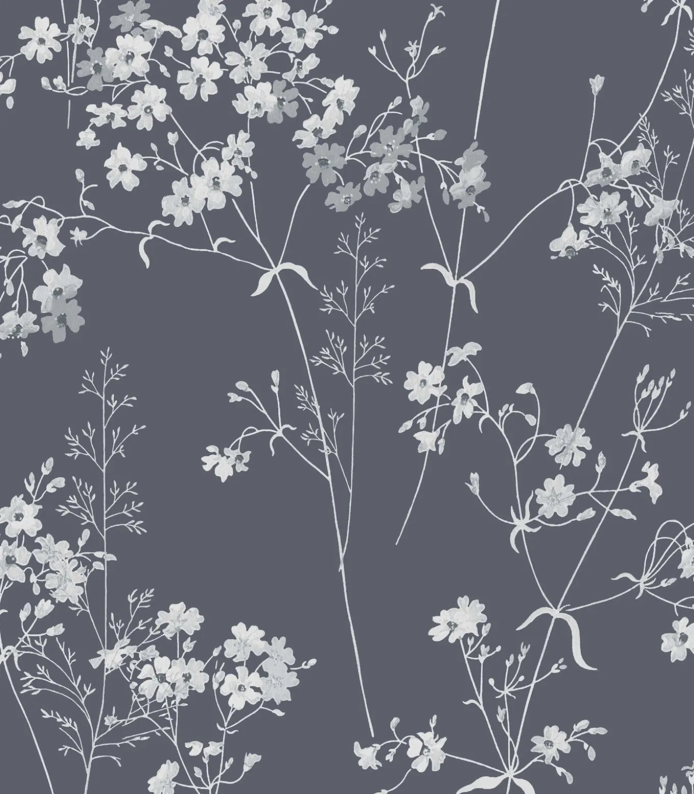 Next - Vliesbehang - Leaf Navy - 1000x52