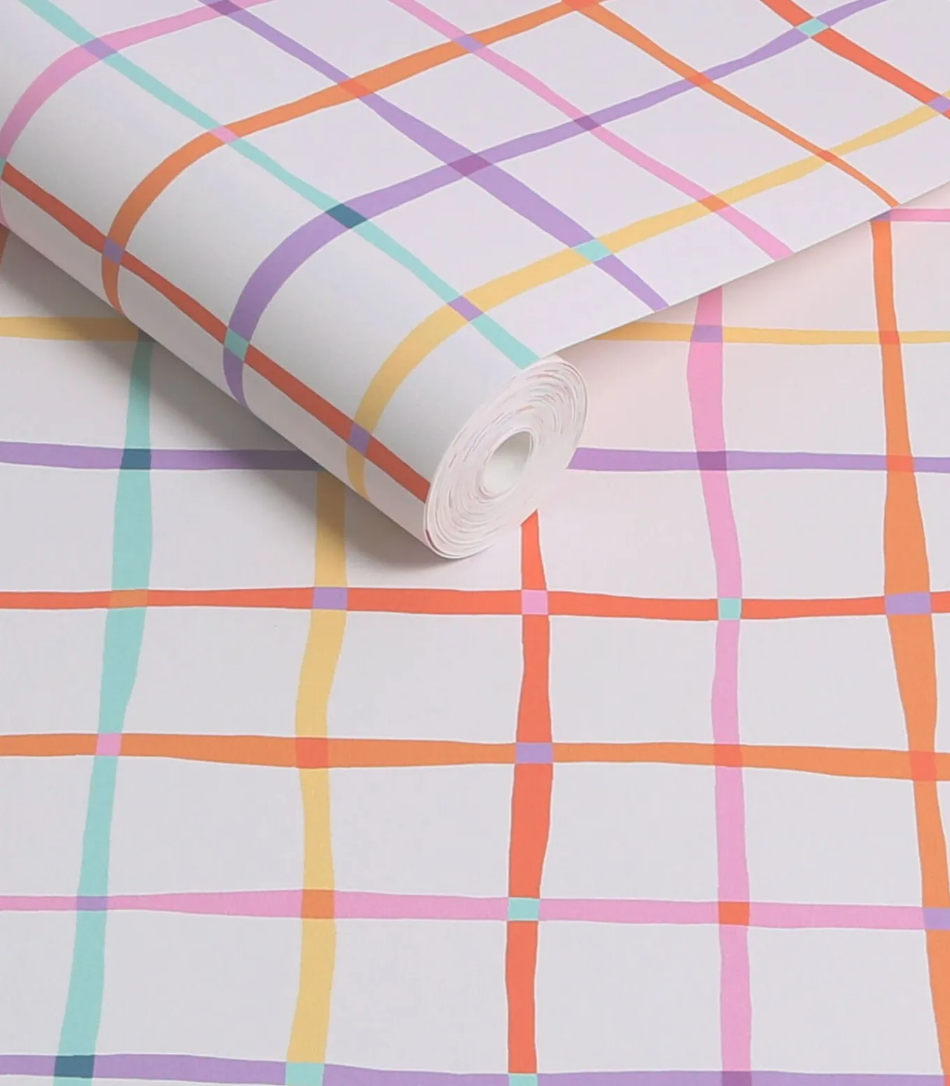 Next - Vliesbehang - Rainbow Check Multi - 1000x52