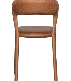 Noble Eetkamerstoelen - Leerlook - Cognac - Set van 6