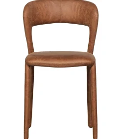 Noble Eetkamerstoelen - Leerlook - Cognac - Set van 6