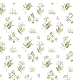 Noordwand Behang Blooming Garden 6 Flowers and Plants wit en groen