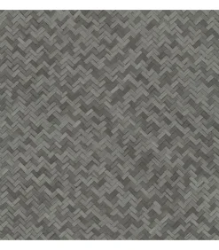 Noordwand Behang Botanica Rattan Wickerwork zwart en grijs