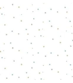 Noordwand Behang Mondo baby Little Stars blauw en wit