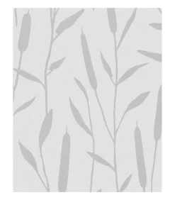 Noordwand Behang Topchic Reed Plumes metallic grijs