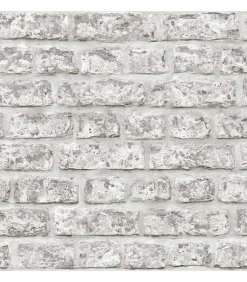 Noordwand Behang Topchic Brick Wall donkergrijs