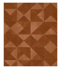 Noordwand Behang Topchic Graphic Shapes Facet metallic oranje