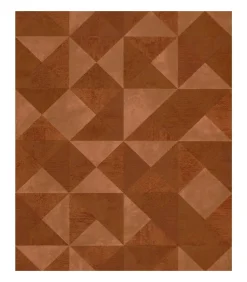 Noordwand Behang Topchic Graphic Shapes Facet metallic oranje