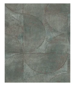 Noordwand Behang Vintage Deluxe Graphic Circle Look grijs en bruin