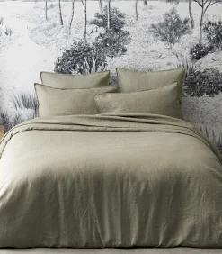 Nouvelle Vague - Effen laken in gewassen linnen Made in France