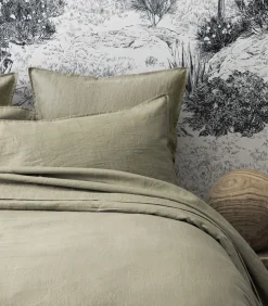 Nouvelle Vague - Effen laken in gewassen linnen Made in France