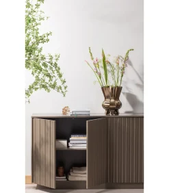 Nova Dressoir 200 cm - Grenen - Truffel Bruin - 85x200x40