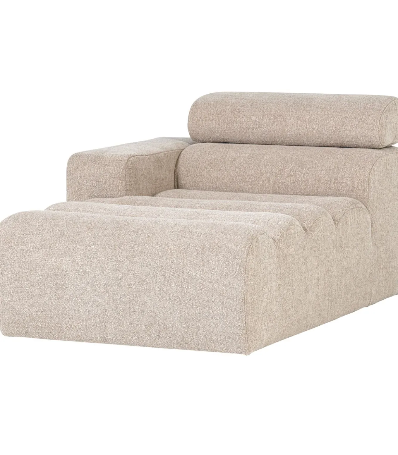 Novi Chaise Longue Element Arm Links - Polyester- Naturel
