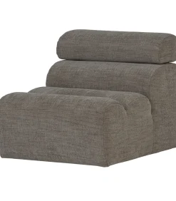 Novi 1-Zits Element Bank - Polyester - Grijs Melange - 86x82x113