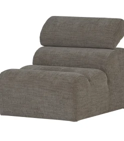 Novi 1-Zits Element Bank - Polyester - Grijs Melange - 86x82x113