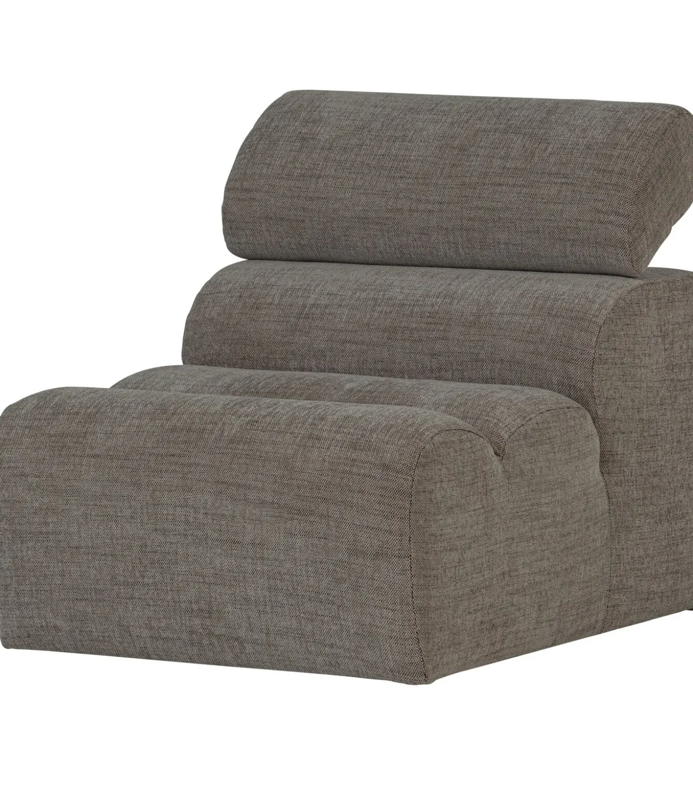 Novi 1-Zits Element Bank - Polyester - Grijs Melange - 86x82x113