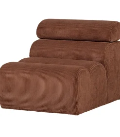 Novi 1-Zits Element Bank - Ribstof - Terra - 86x82x113