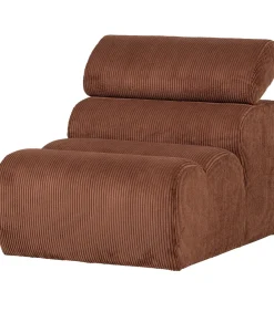 Novi 1-Zits Element Bank - Ribstof - Terra - 86x82x113