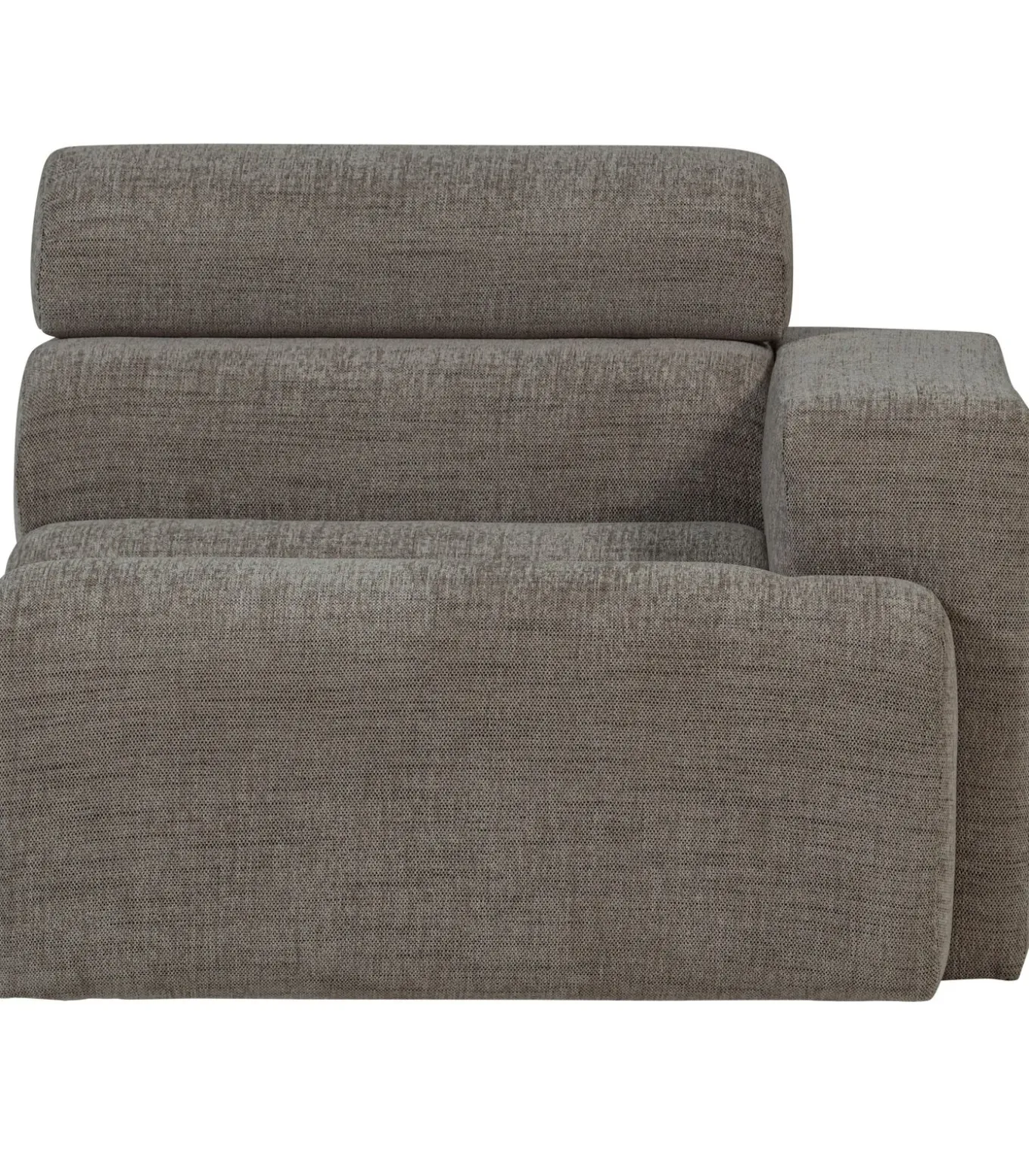 Novi 1-Zits Element Bank Arm Rechts - Polyester - Grijs Melange