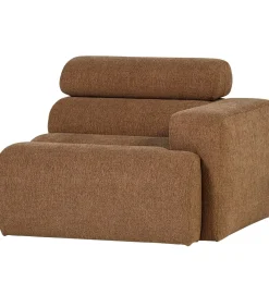 Novi 1-Zits Element Bank Arm Rechts - Polyester - Karamelbruin