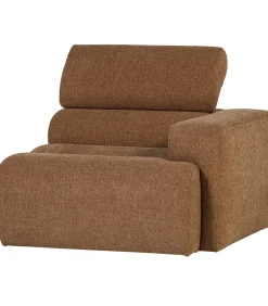 Novi 1-Zits Element Bank Arm Rechts - Polyester - Karamelbruin