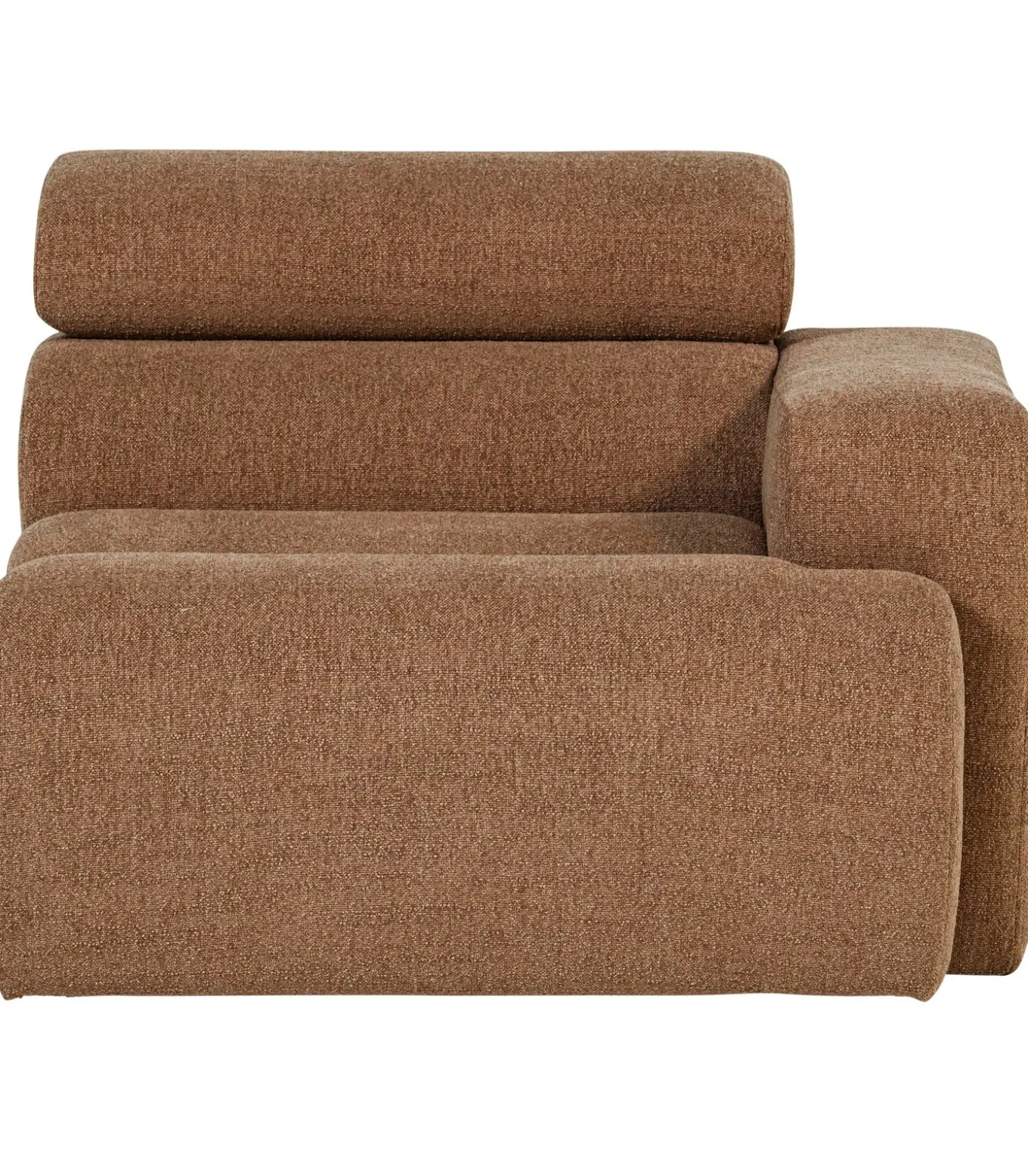 Novi 1-Zits Element Bank Arm Rechts - Polyester - Karamelbruin