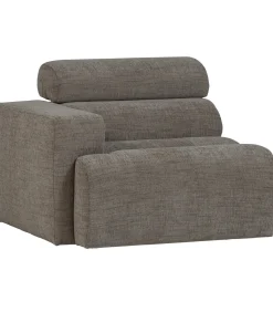 Novi 1-Zits Element Bank Arm Links - Polyester - Grijs Melange