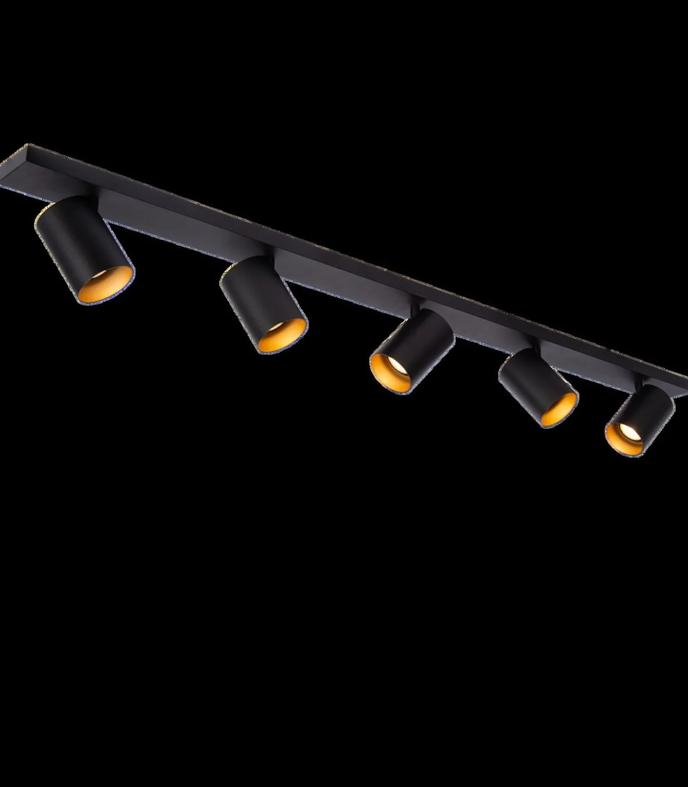 Nuo 5 - Plafondspot - Zwart & Goud