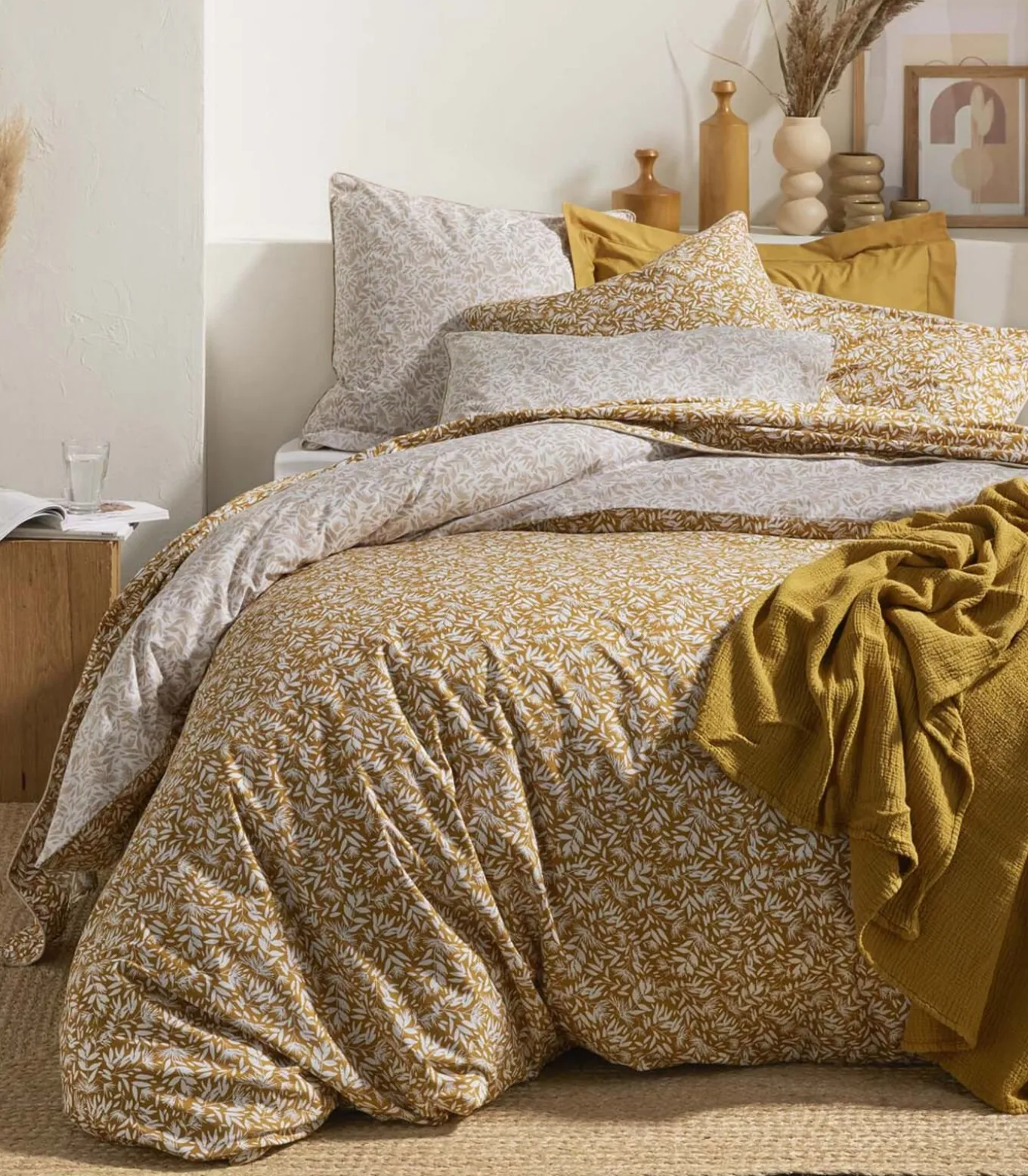 Ombrage - Dekbedovertrek in katoen perkal met print