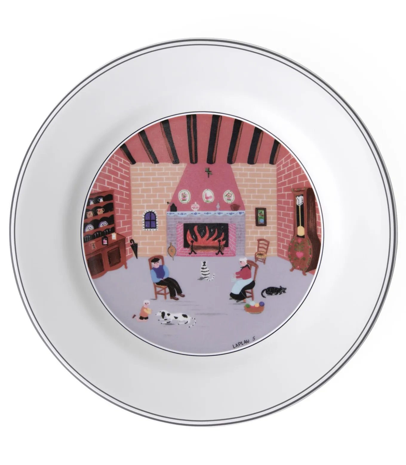 Ontbijtbord Open haard Design Naif