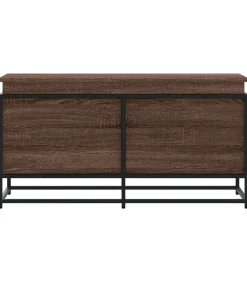 Opbergbox met deksel 100x40x51,5 cm bewerkt hout bruin eiken