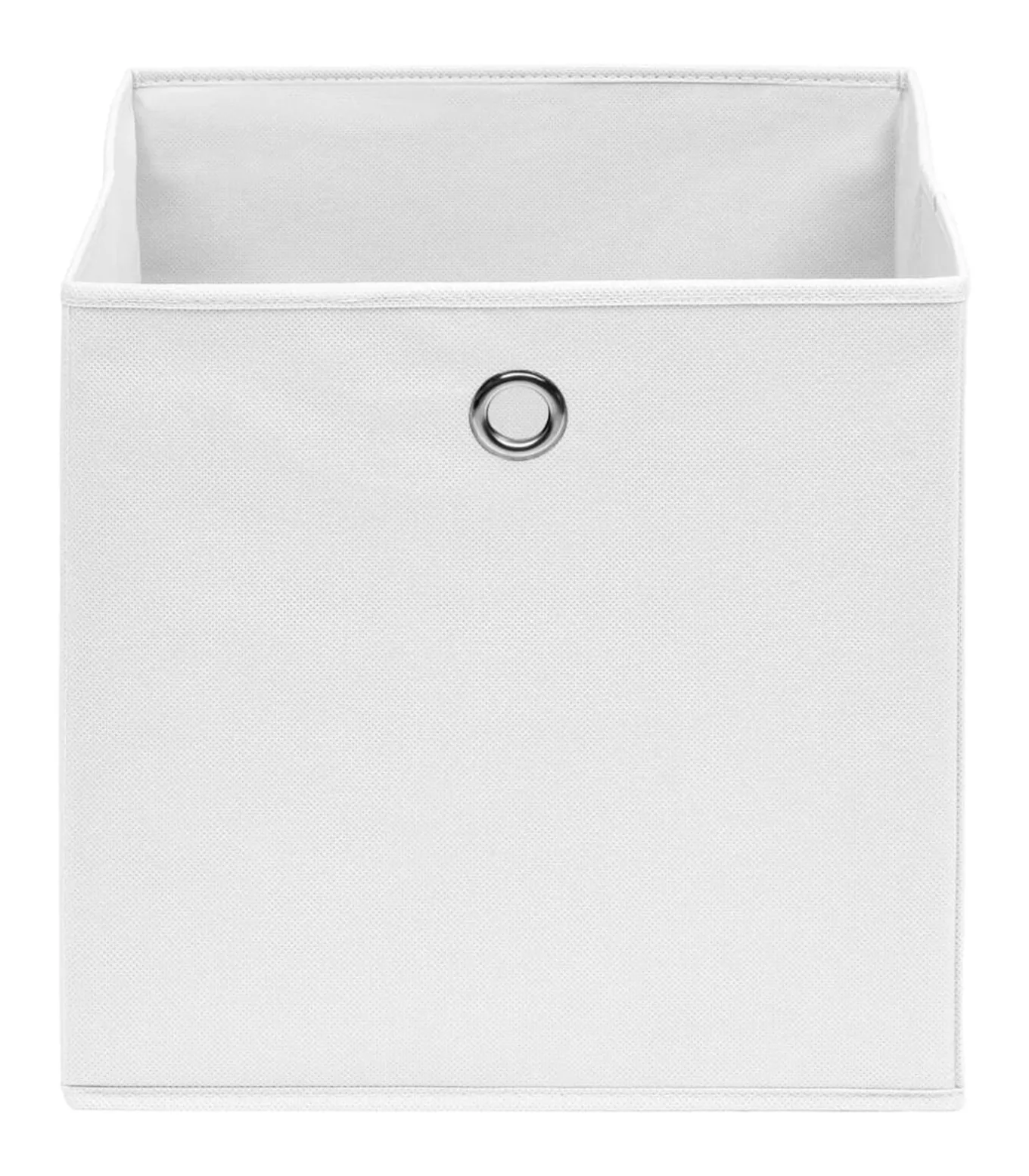 Opbergboxen 10 st 28x28x28 cm nonwoven stof wit