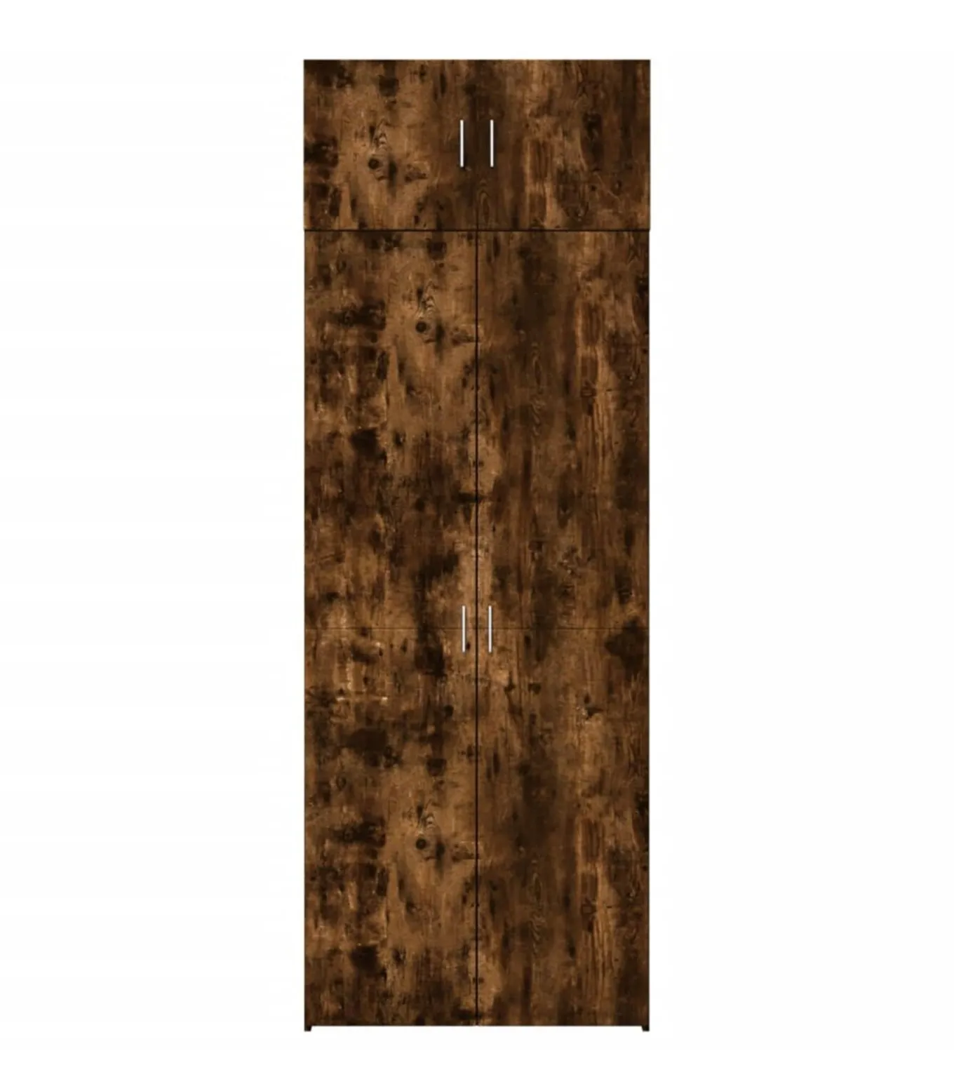 Opbergkast 80x42,5x225 cm bewerkt hout gerookt eikenkleur