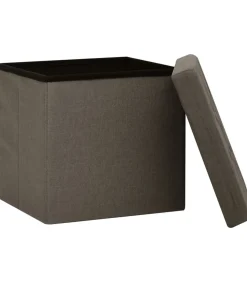 Opbergkruk inklapbaar kunstlinnen bruin