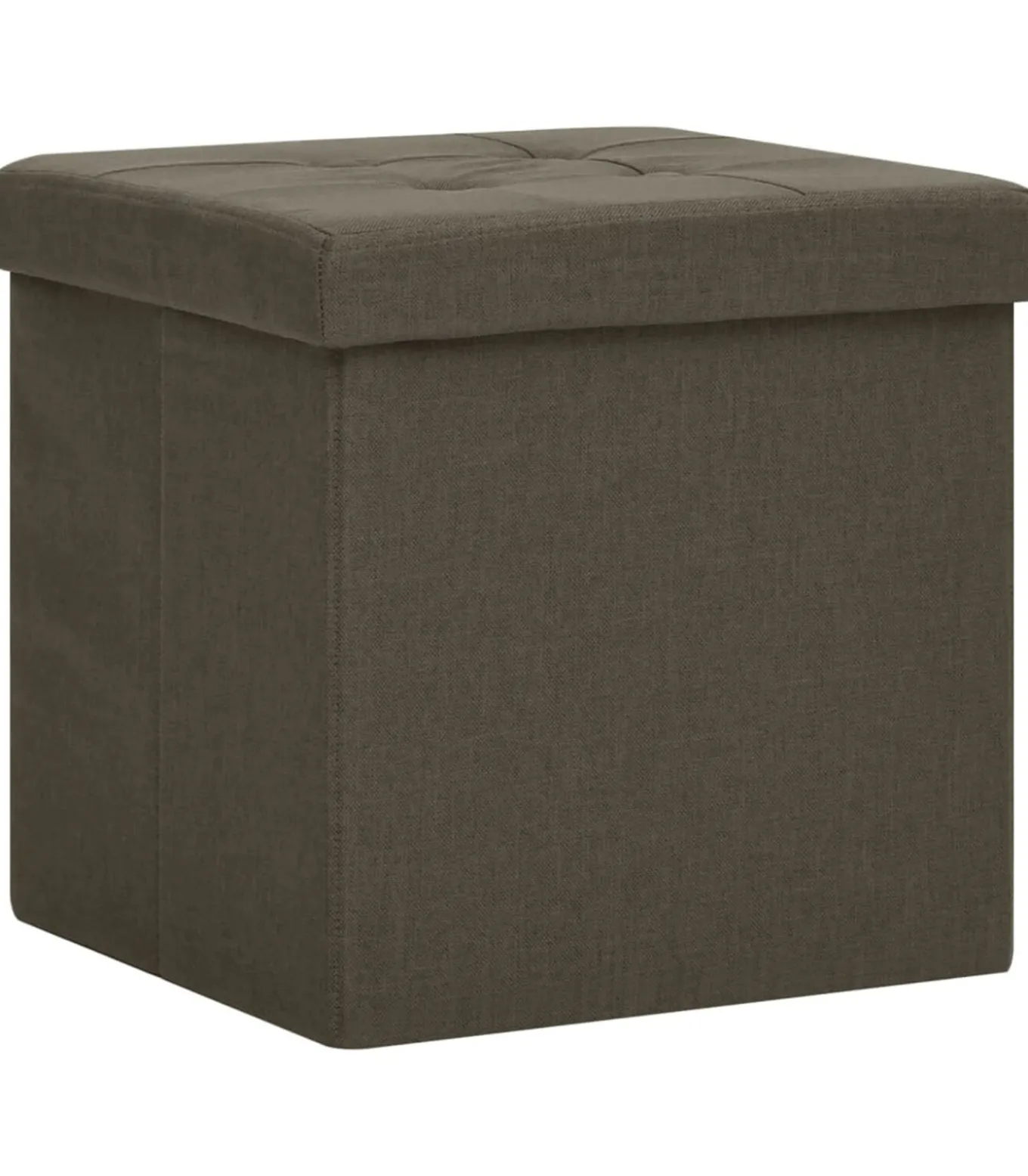 Opbergkruk inklapbaar kunstlinnen donkerbruin